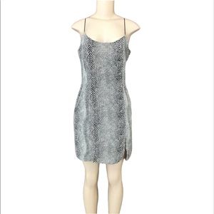 Vintage Tina Hagen Snake Pattern Slip Dress